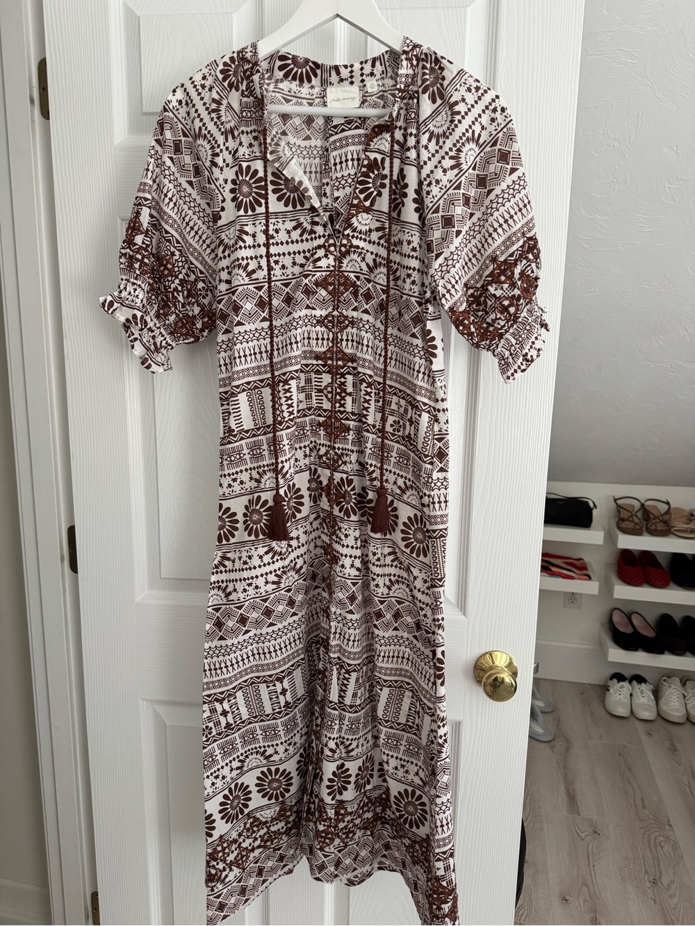 Julia Amory Zoe dress in Coco Tulum Stripe  size XS